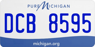 MI license plate DCB8595