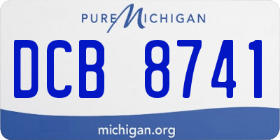 MI license plate DCB8741