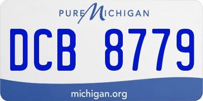 MI license plate DCB8779