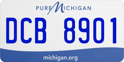 MI license plate DCB8901