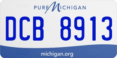 MI license plate DCB8913