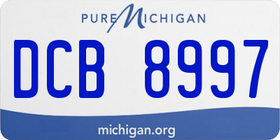 MI license plate DCB8997