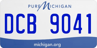 MI license plate DCB9041