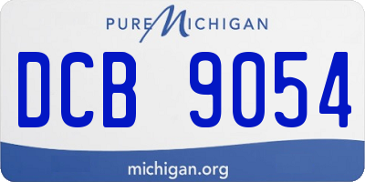 MI license plate DCB9054