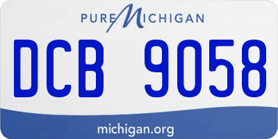 MI license plate DCB9058