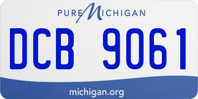 MI license plate DCB9061