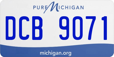 MI license plate DCB9071