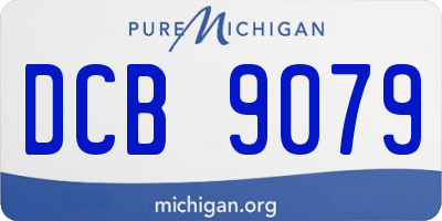 MI license plate DCB9079