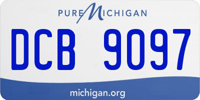 MI license plate DCB9097