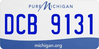 MI license plate DCB9131