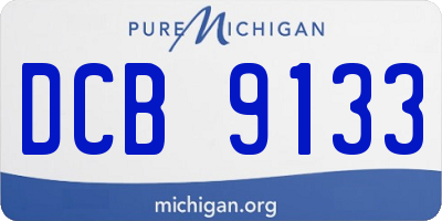 MI license plate DCB9133