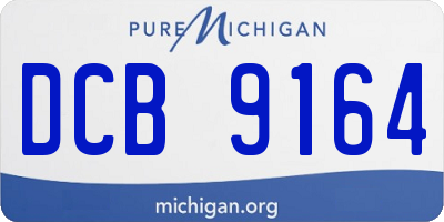 MI license plate DCB9164