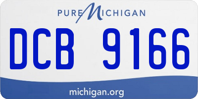 MI license plate DCB9166