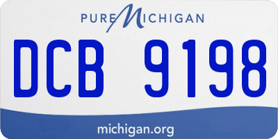 MI license plate DCB9198