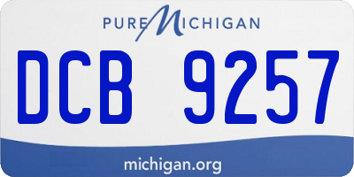 MI license plate DCB9257