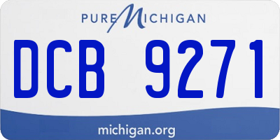 MI license plate DCB9271