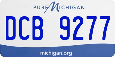 MI license plate DCB9277