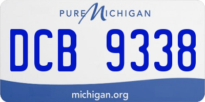 MI license plate DCB9338