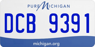 MI license plate DCB9391