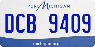 MI license plate DCB9409