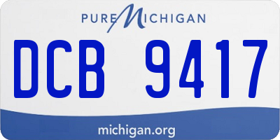 MI license plate DCB9417