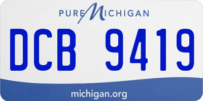MI license plate DCB9419