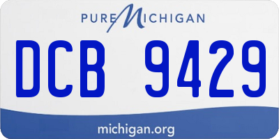 MI license plate DCB9429