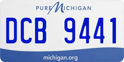MI license plate DCB9441