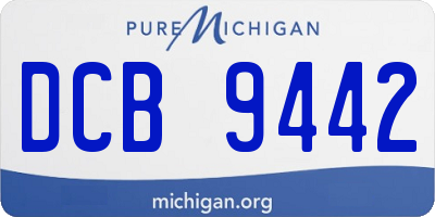MI license plate DCB9442