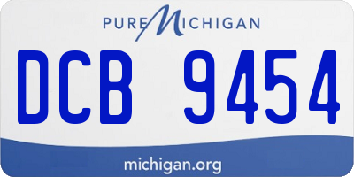 MI license plate DCB9454