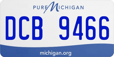 MI license plate DCB9466
