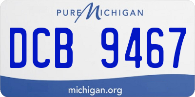 MI license plate DCB9467