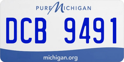 MI license plate DCB9491