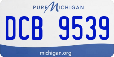 MI license plate DCB9539