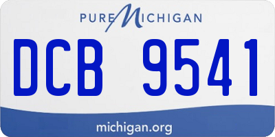 MI license plate DCB9541