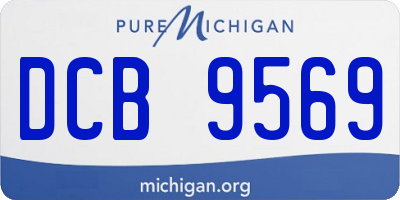 MI license plate DCB9569