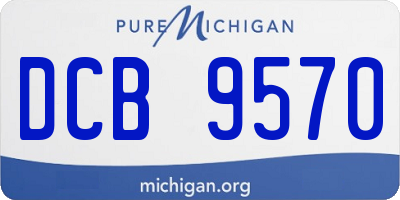 MI license plate DCB9570
