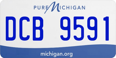 MI license plate DCB9591