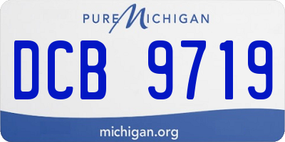 MI license plate DCB9719