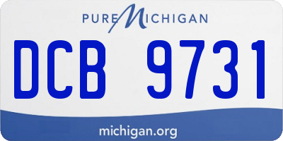 MI license plate DCB9731