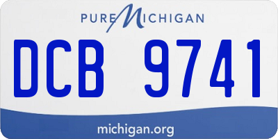 MI license plate DCB9741