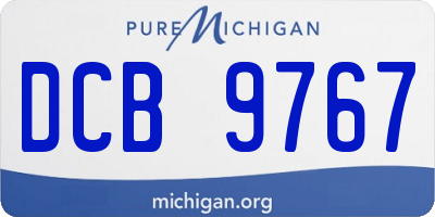 MI license plate DCB9767