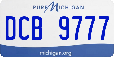 MI license plate DCB9777