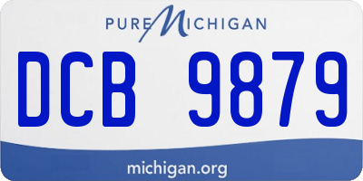MI license plate DCB9879