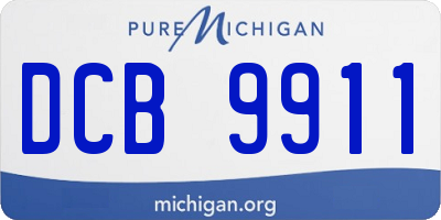 MI license plate DCB9911