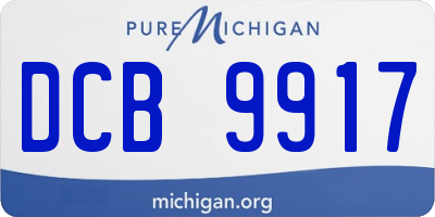 MI license plate DCB9917