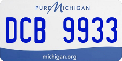 MI license plate DCB9933