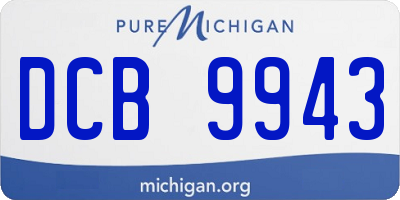 MI license plate DCB9943