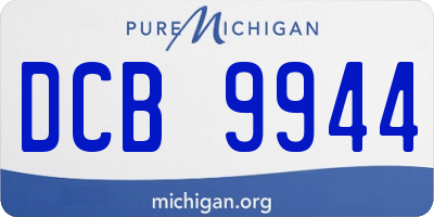 MI license plate DCB9944
