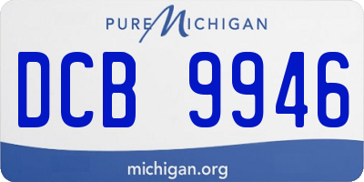 MI license plate DCB9946